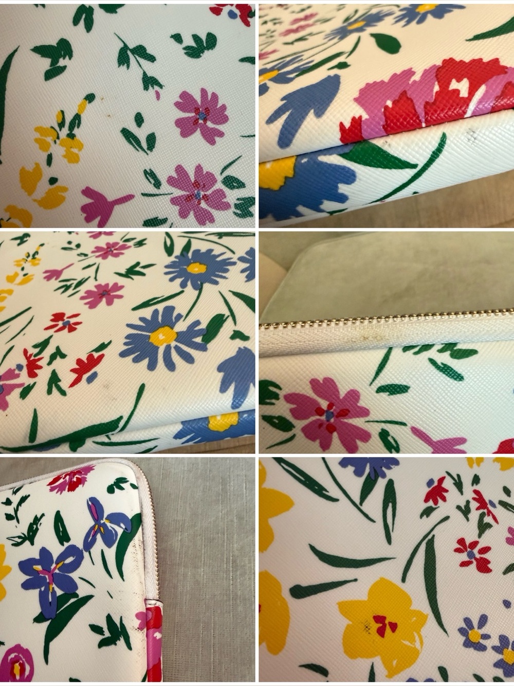 🌸 Kate Spade New York Garden Bouquet Floral Laptop Sleeve 15” White Multi - Picture 14 of 14